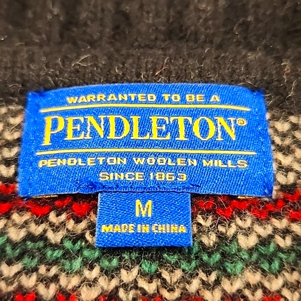 Pendleton Vintage Medium Full Zip Sweater - image 2